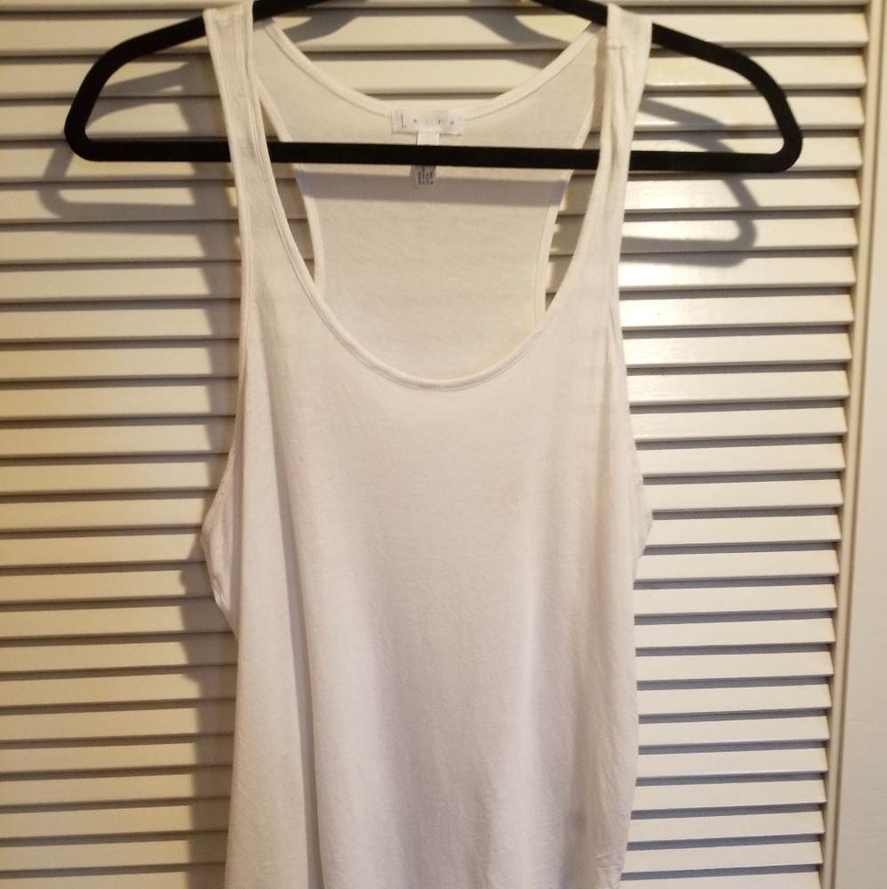 Brand new white cotton soft tank top